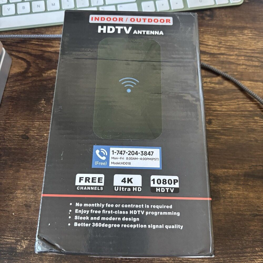 2025 Upgraded TV Antenna Indoor, 1600+ Miles Range Digital Antenna for Smart TV